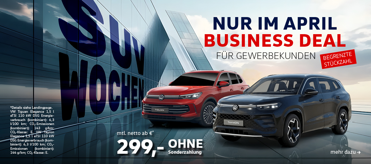 VW SUV Wochen Gewerbe q2/25
