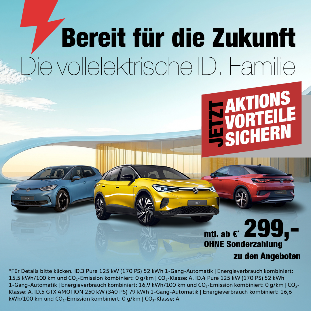 Beitragsbild VW ID.Sonderleasing Aktion