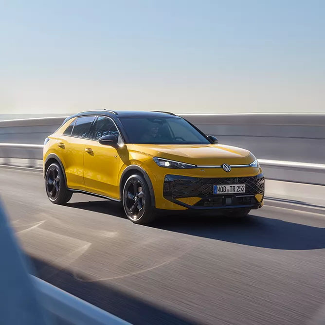 T-Roc während der Fahrt